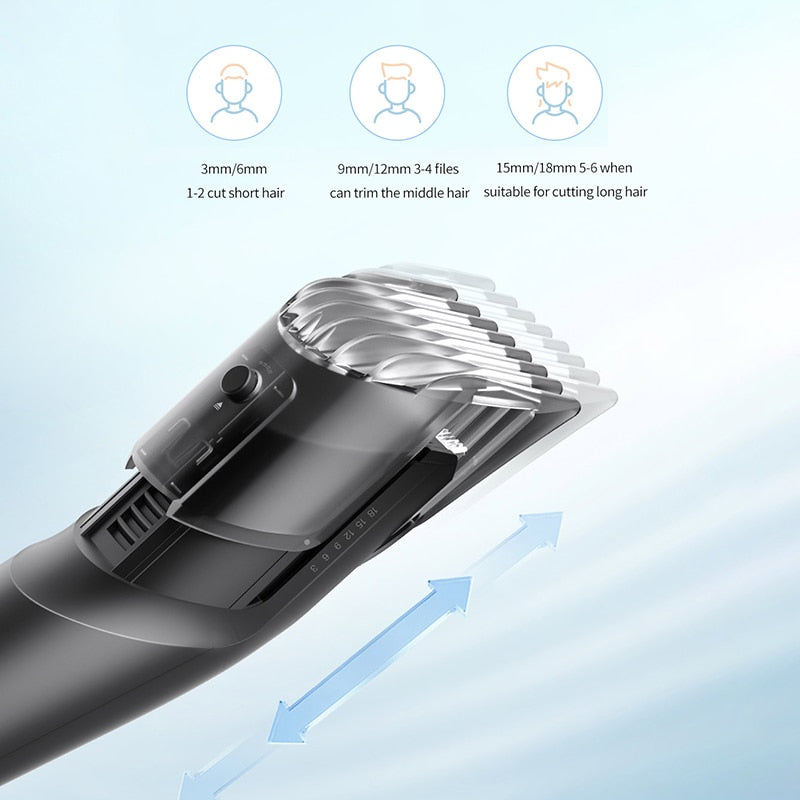 Xiaomi Mijia Electric Hair Clipper Xiaomi Home Men Hair Cutter Trimmer Barber Professional Ultra-thin Ceramic Blade USB