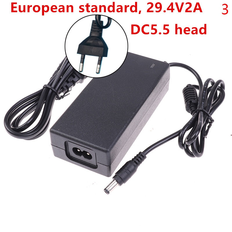 29.4V 2A Universal Battery Fast Charger For Hoverboard Smart Balance Wheel Electric Power Scooter Adapter Charger EU/US Plug