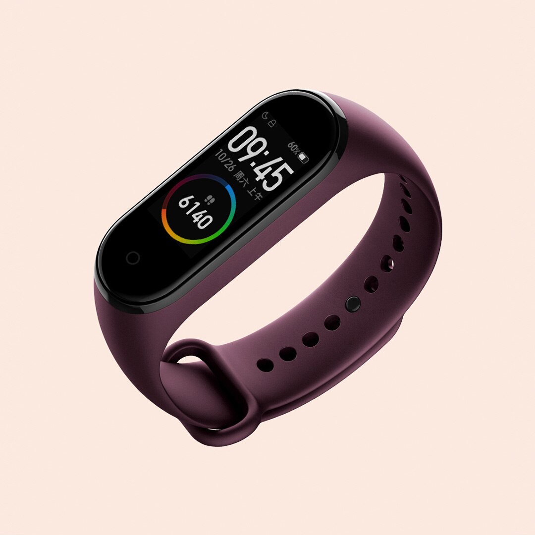 Xiaomi Mi Band 4 NFC Original Wrist Strap TPU Black Blue Orange Wine-red Pink Mi Band 3 4 Charging Cable Smart Accessories