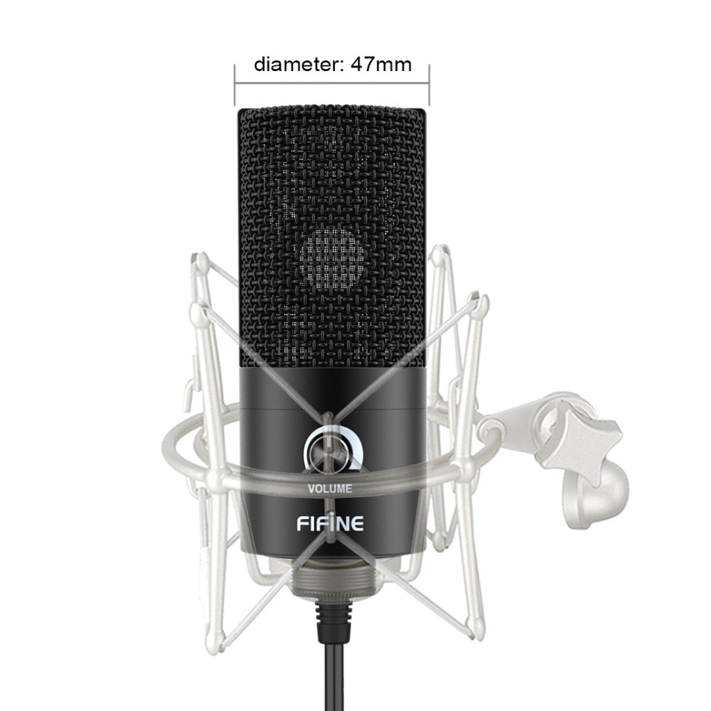 Recording Microphone USB Socket suit for Computer Windows laptop High Sensitivity for Instrument Game Video Recording K669B