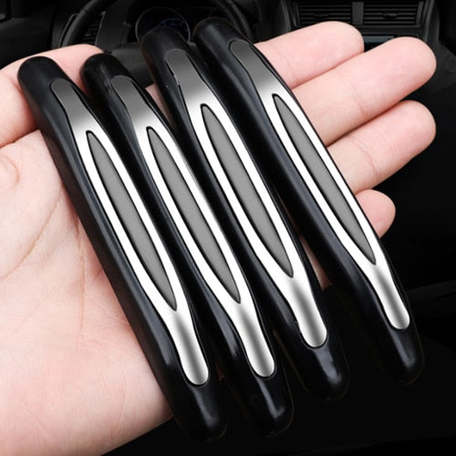 4Pcs car Styling Mouldings Door edge Protection Decoration Strip Auto Bumper Anti-collision Guard Buffer Protective Strip