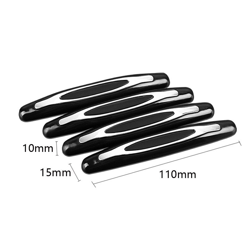 4Pcs car Styling Mouldings Door edge Protection Decoration Strip Auto Bumper Anti-collision Guard Buffer Protective Strip