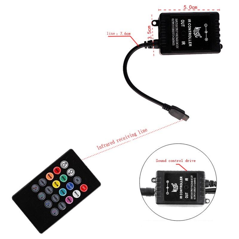 Led Car Foot Lamp Ambient Light RGB Usb App Wireless Remote Music Control Automotive Interior Decorative Neon Atmosphere Lights