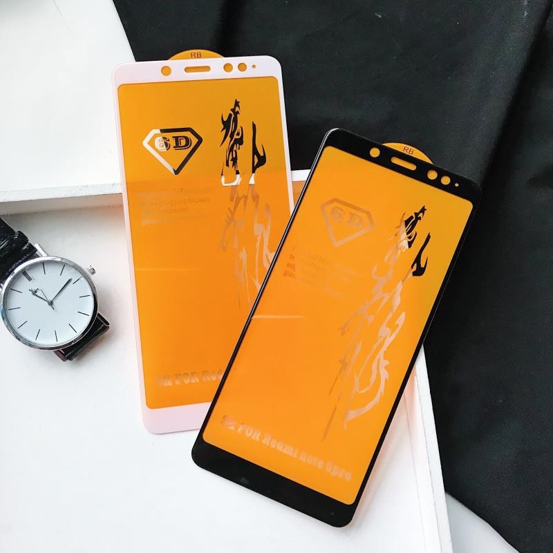 6D Full Cover Tempered Glass For Xiaomi Redmi Note 8 7 10 Pro M3 Screen Protector Film For Redmi 5 Plus Note 5 Protective Glass
