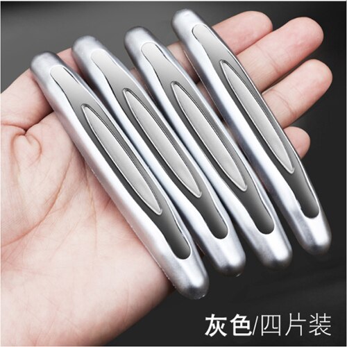 4Pcs car Styling Mouldings Door edge Protection Decoration Strip Auto Bumper Anti-collision Guard Buffer Protective Strip
