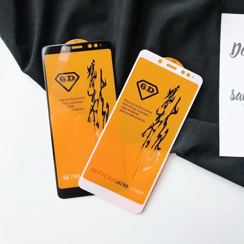 6D Full Cover Tempered Glass For Xiaomi Redmi Note 8 7 10 Pro M3 Screen Protector Film For Redmi 5 Plus Note 5 Protective Glass