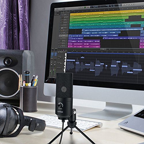 Recording Microphone USB Socket suit for Computer Windows laptop High Sensitivity for Instrument Game Video Recording K669B