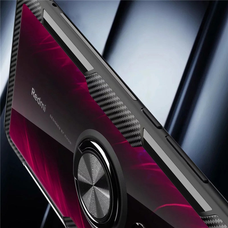 For Xiaomi Mi9T Mi 9T Redmi K20 Pro Mi 10T 11 11i 11X 12 12X 12S Magnetic Ring Clear Cover for Pocophone Poco X3 NFC M3 F3 Case