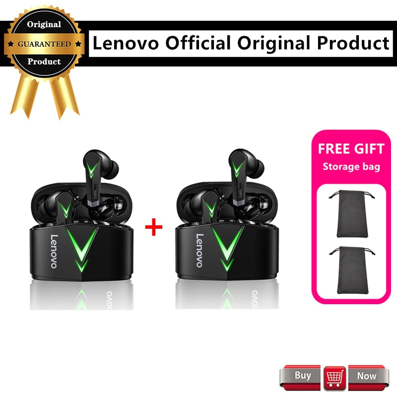 NewOriginal Lenovo Wireless Earphone TWS Gaming Earbuds Bluetooth5.0 Low Latency Sports Headset with Mic HIFI 3D Stereo Bass LP6