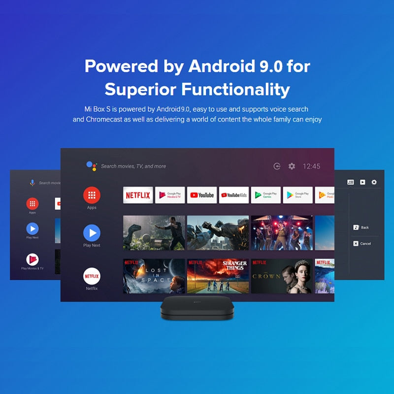 Global Version Xiaomi Mi TV Box S 4K Ultra HD Android TV 9.0 HDR 2GB 8GB WiFi DTS Multi Language Smart Mi Box S Media Player