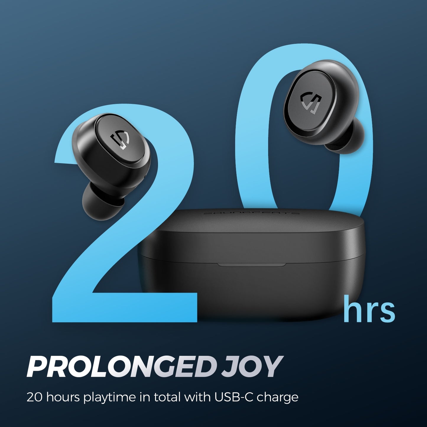 SoundPEATS Wireless Earbuds Bluetooth 5.0 in-Ear Stereo TWS Sports Earphones IPX7 waterproof Monaural/Binaural Calls