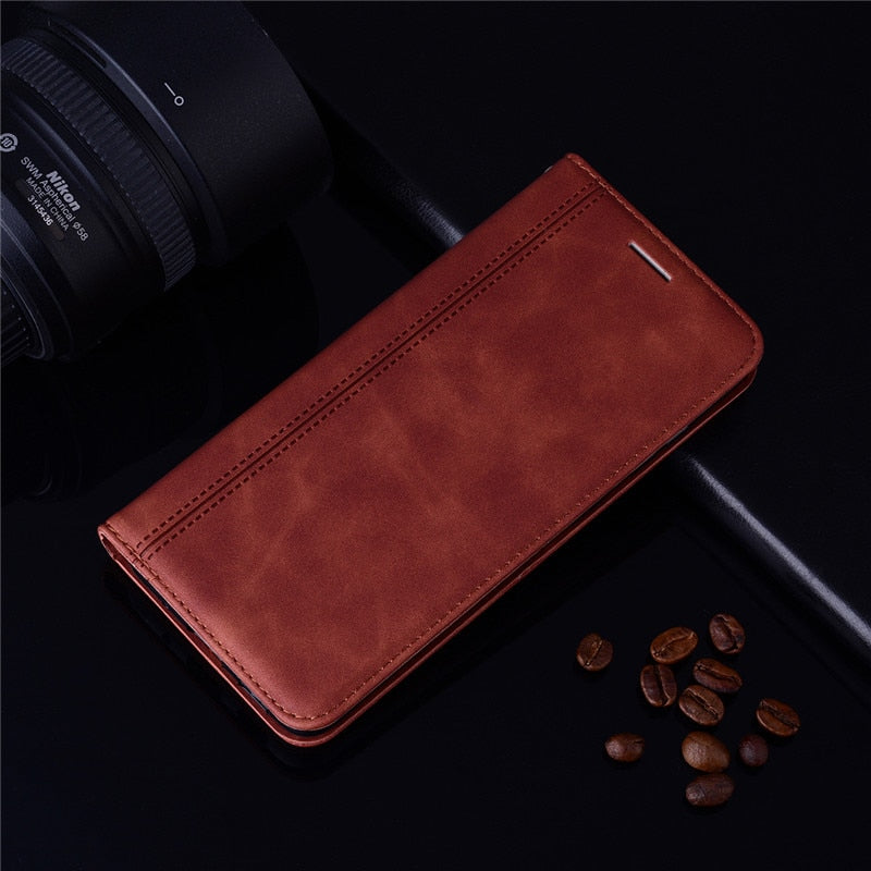 For Huawei P Smart FIG-LX1 Case Magnetic Leather Wallet Flip Card Hold Phone Case For Huawei P Smart 2018 Psmart Cover Coque