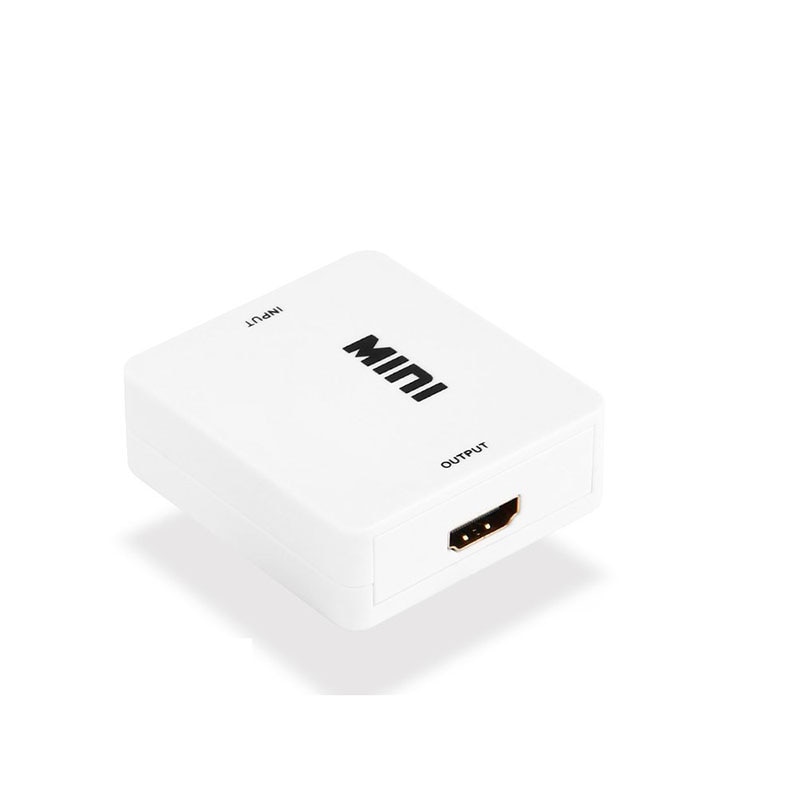 MEUYAG Portable Mini VGA to HDMI-compatible Converter VGA2HDMI Video Box Audio Adapter 1080P For Notebook PC HDTV Projector TV