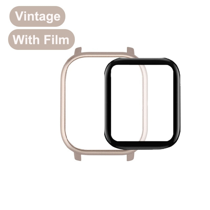 Amazfit GTS Case protector with Film for Xiaomi amazfit GTS Glass Accessories Bumper Screen Protection Protective Shell Case