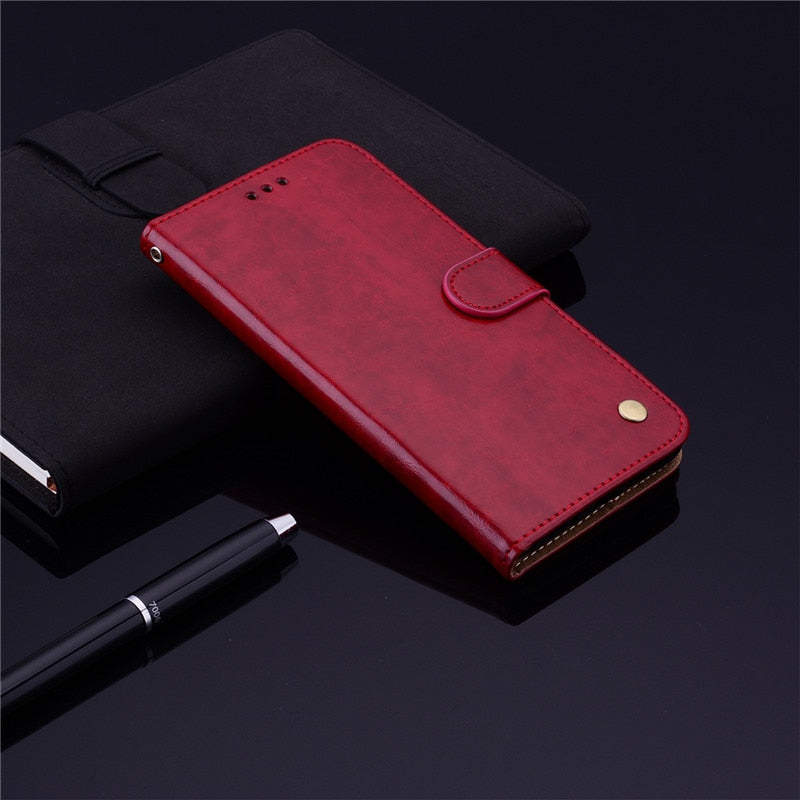For Huawei P Smart FIG-LX1 Case Magnetic Leather Wallet Flip Card Hold Phone Case For Huawei P Smart 2018 Psmart Cover Coque