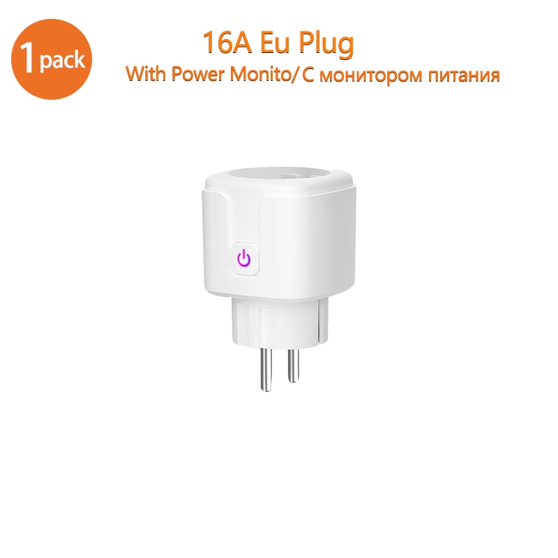 WIFI smart plug 16A EU WiFi Socket With Timing APP Control,Compatible Alexa Google Home