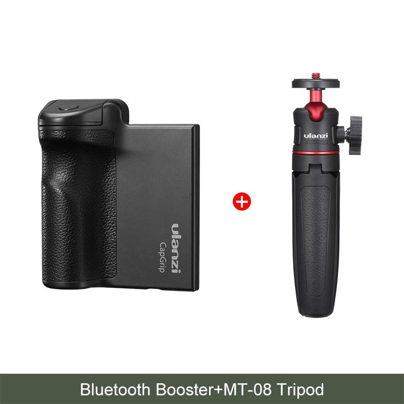 ULANZI CapGrip Wireless Bluetooth Phone Clamp With Remote Controller Handle Grip Selfie Clamp For iPhone 13 12 12Pro Max Samsung
