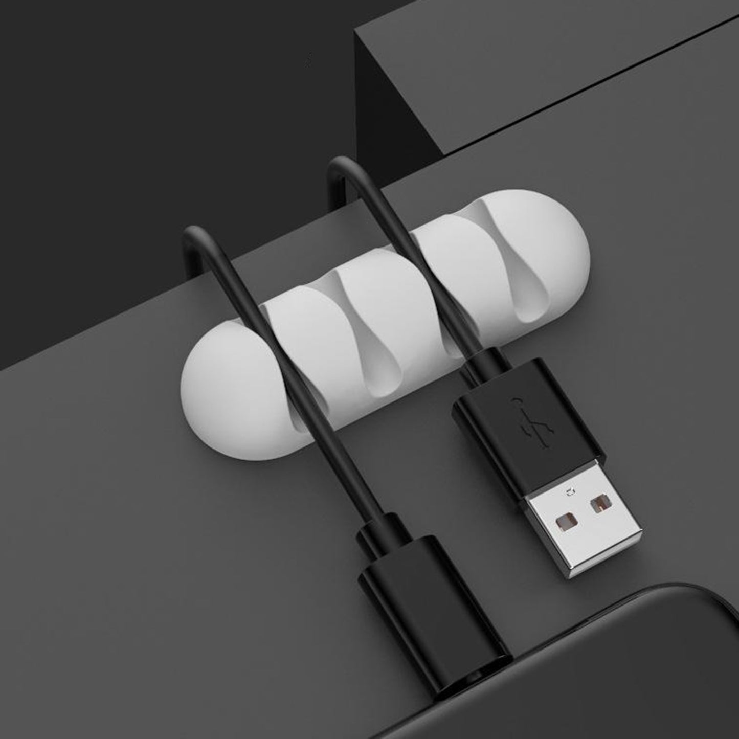 Desktop Cable Clips Tidy Management Wire Organizer Winder Self Adhesive Organizing Home Office Mouse USB PC Charging 4 5 7 Slots