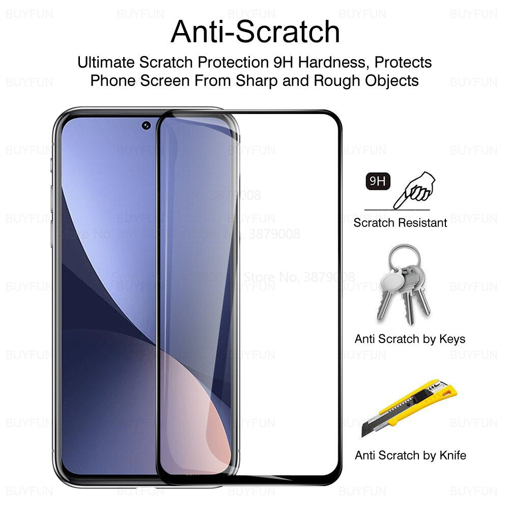 For Xiaomi mi12 12 x pro screen protector mi 12x 12pro protective glass xaomi xiomi 12 camera lens tempered glas protection film