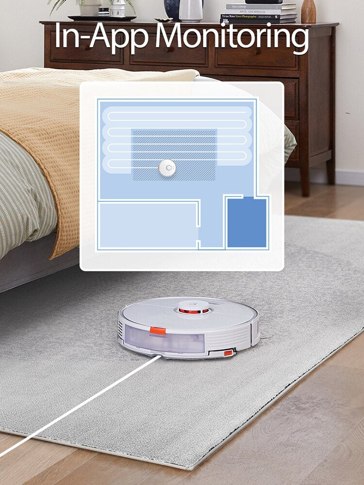 Roborock-Robot aspirador S7 para el hogar, aspiradora para barrer, lavar y fregar, succión ciclónica de 2500PA APP for XIAOMI