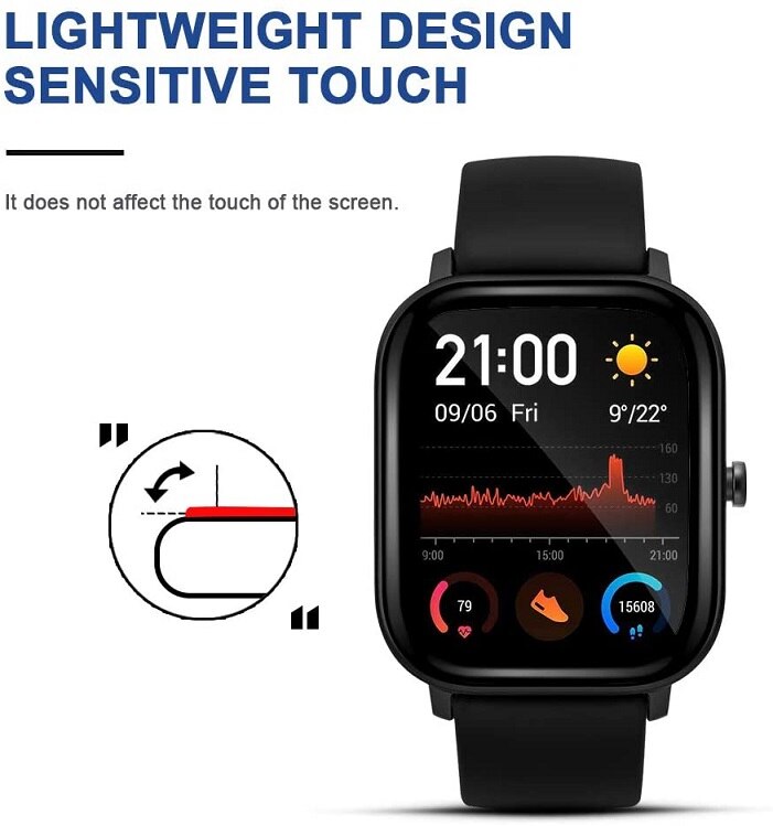 3D Tempered Glass Watch For Amazfit GTS Screen Protector Protection Film For Xiaomi Huami Amazfit GTS/GTS2/Pop/Bip Smart Watch