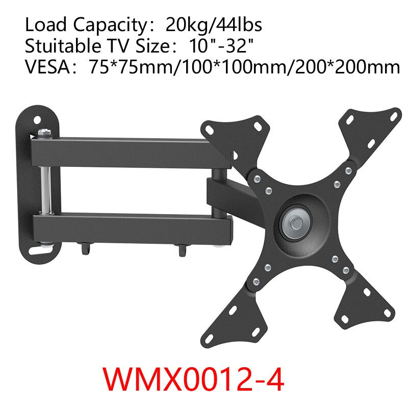 Full Motion TV Wall Mount Fit for 10-70 Inch TVs Dual Articulating Arm Tilt Swivel Bracket TV support LED LCD Monitor Mount