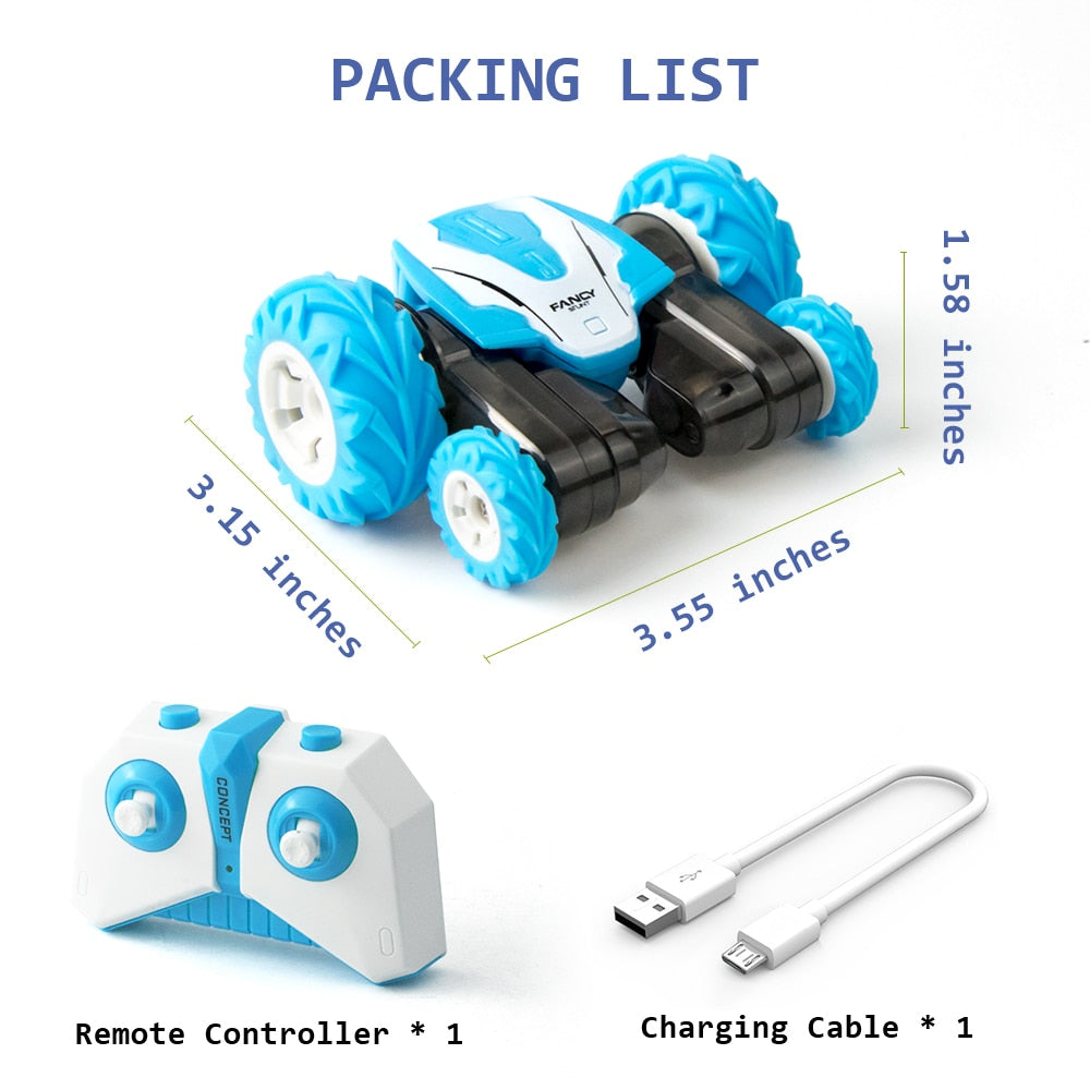 Sinovan Mini RC Cars Stunt Car Toy, 2.4GHz Remote Control Car Double Sided Flips 360° Rotating Vehicles, Toys Gifts for Kids