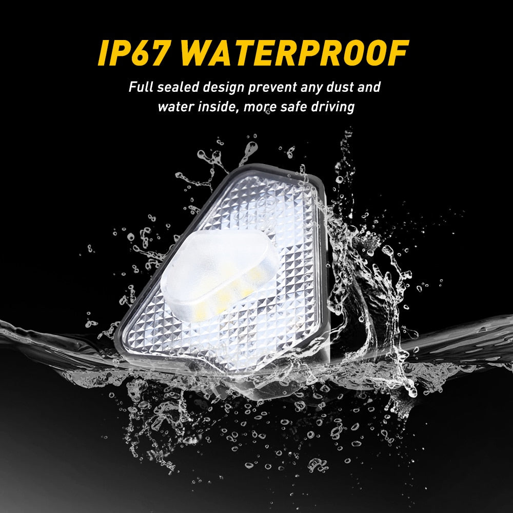 2Pcs Car LED Under Side Mirror Light Puddle Lamp for Mercedes Benz W176 X156 W204 W212 W246 W117 W218 W209 W221 C117 W242
