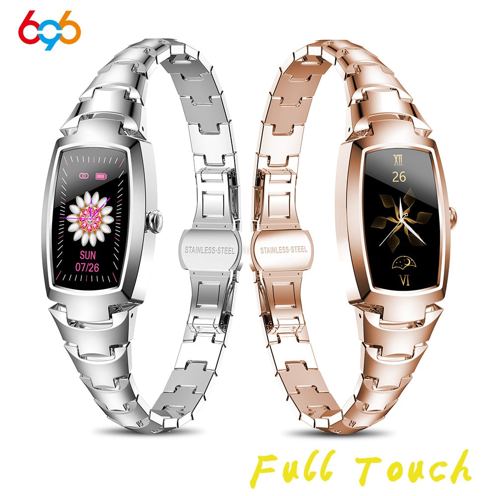 696 H8 women Smart Bracelet Wristband Blood Pressure Heart Rate Monitor Fitness Tracker Waterproof Smart Band Female Smartwatch