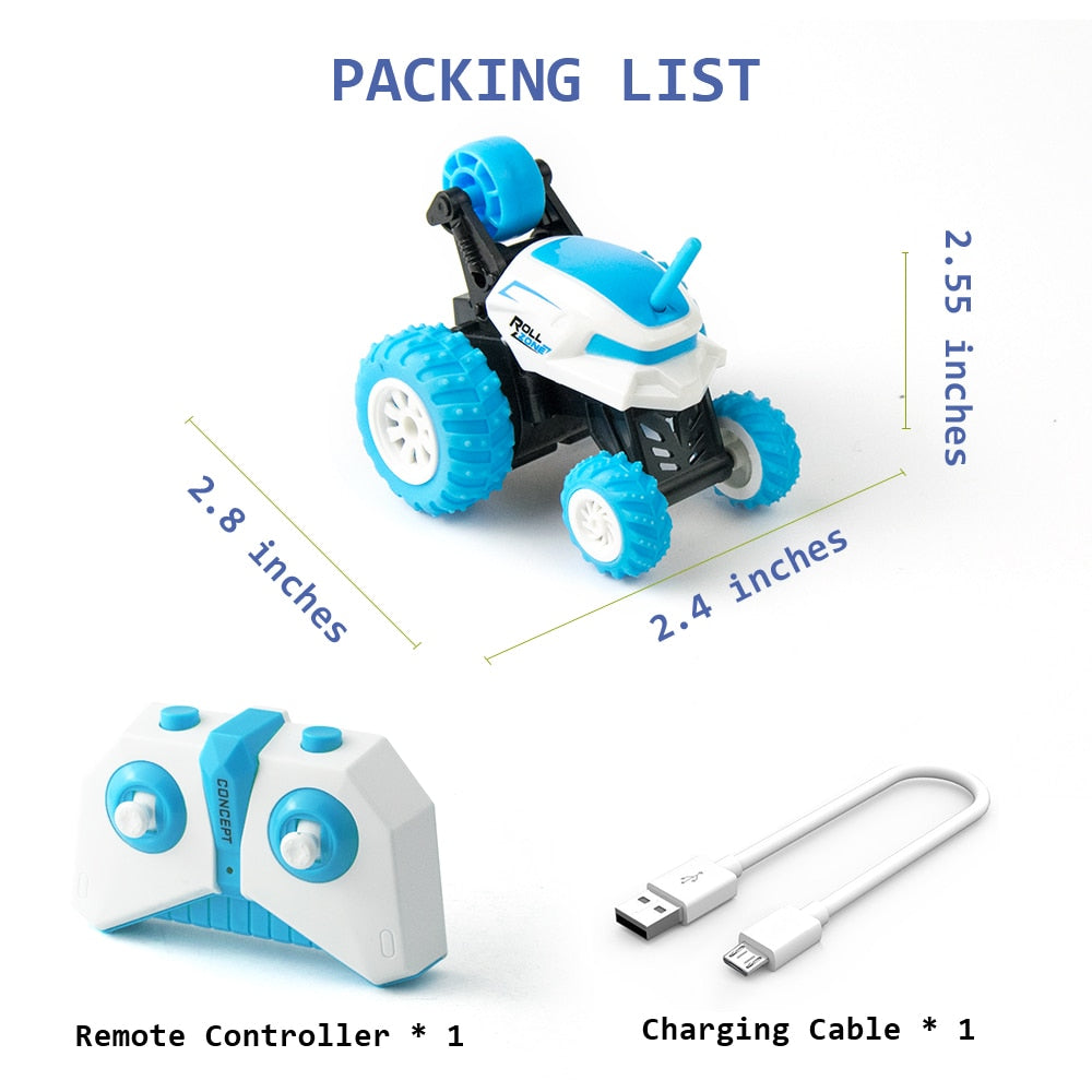Sinovan Mini RC Cars Stunt Car Toy, 2.4GHz Remote Control Car Double Sided Flips 360° Rotating Vehicles, Toys Gifts for Kids