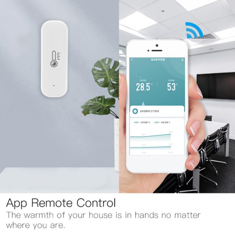Tuya ZigBee Temperature And Humidity Sensor CORUI Smart Home Electronics Casa Inteligente Alexa Google Automation Modules