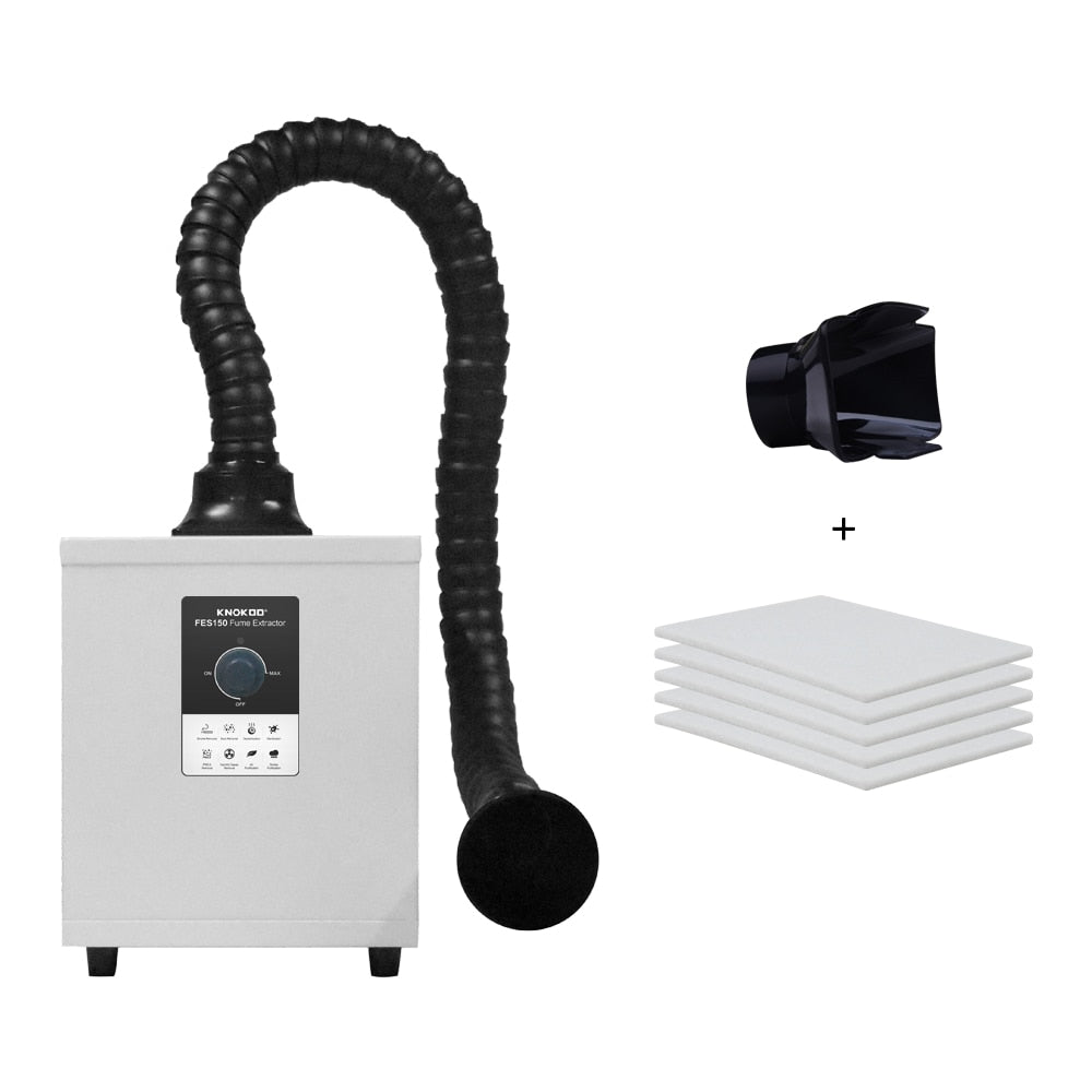 Soldadura FES150 De 150W Con Filtro Hepa Para Corte Láser, Impresora 3D DTF Y Aspiradora De Uñas