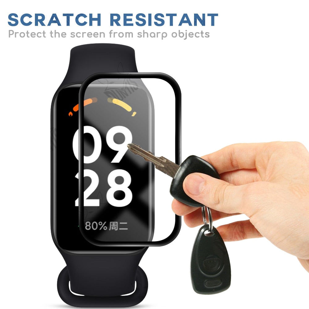3D Protection Film For Xiaomi Redmi Band 2 Full Coverage Soft Screen Protector Film Accessories For Redmi Band2 (Not Glass)