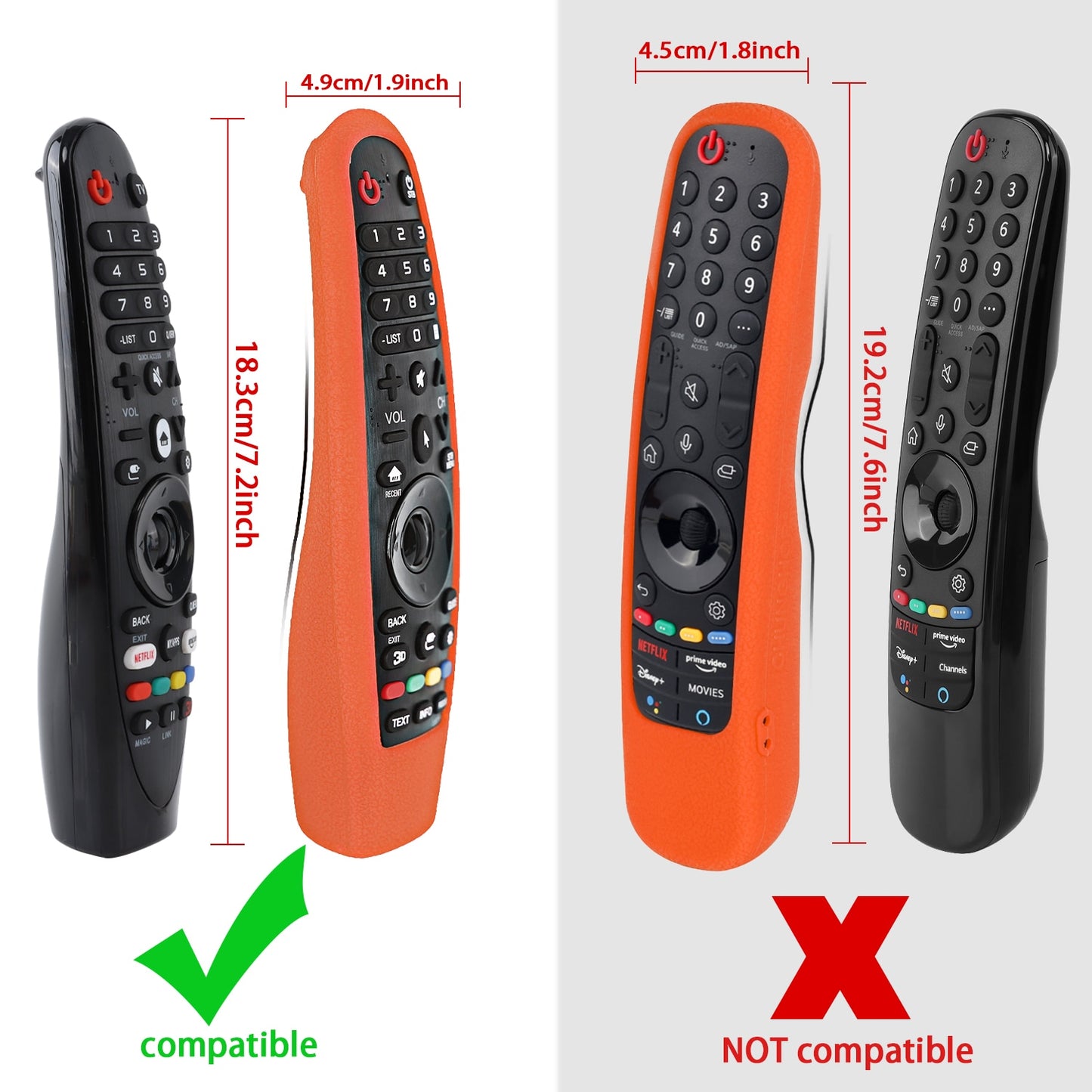 TV Remote Control Silicone Case For LG AN-MR600 MR650 MR18BA MR19BA MR20GA Magic Remote Shockproof Protective Cover