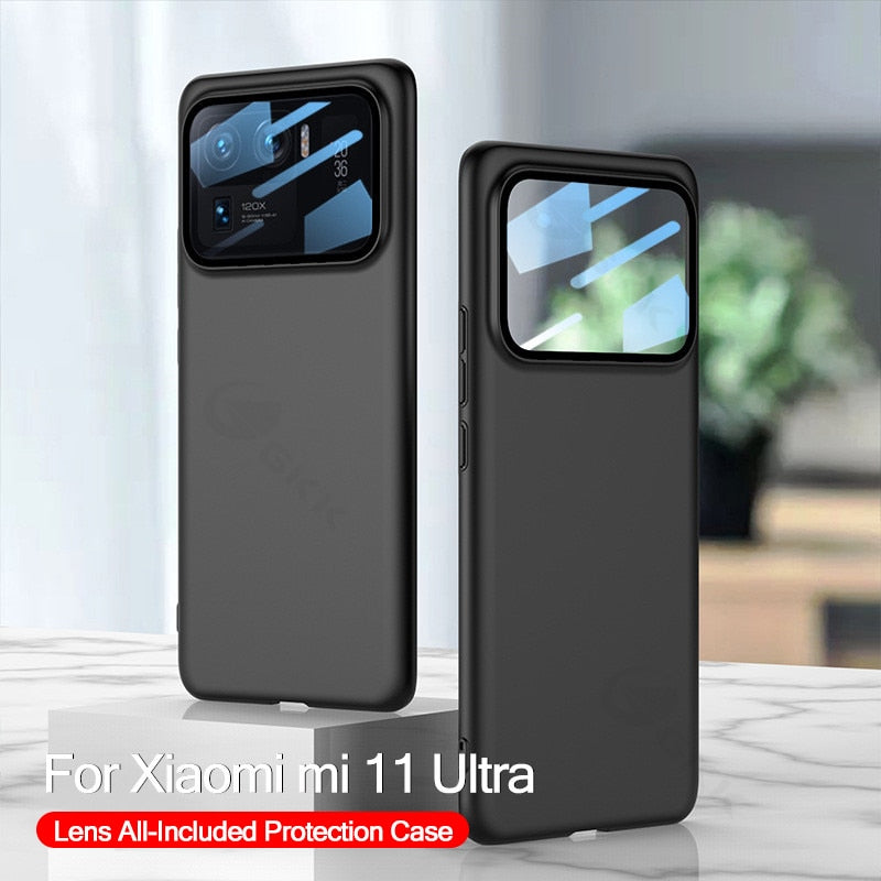 GKK 360 Full Protection Case For Xiaomi 11 Ultra Camera Glass Protection Anti-knock Matte PC Hard Cover For Xiaomi 11 Ultra Case