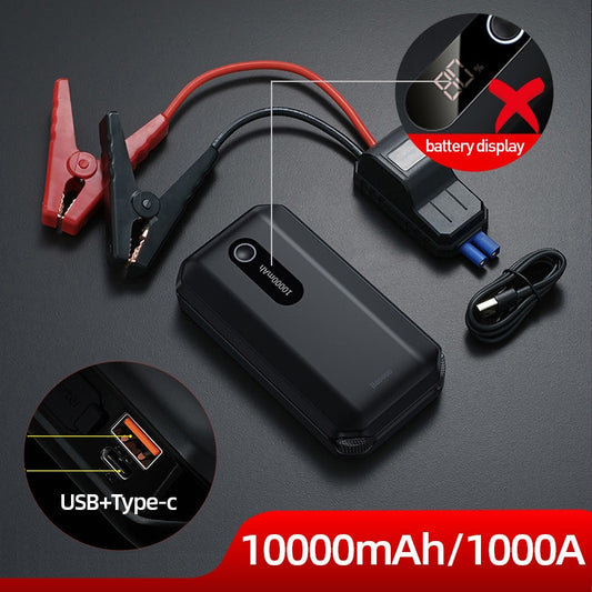 Auto emergency starting device for 12V gasoline and diesel cars