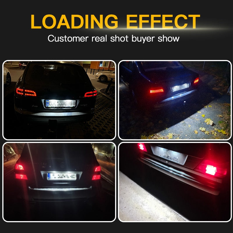 2Pcs Canbus Car LED Number License Plate Light for Opel Vectra C Astra J H Zafira B Insignia Corsa C Meriva A Tigra B Lamp