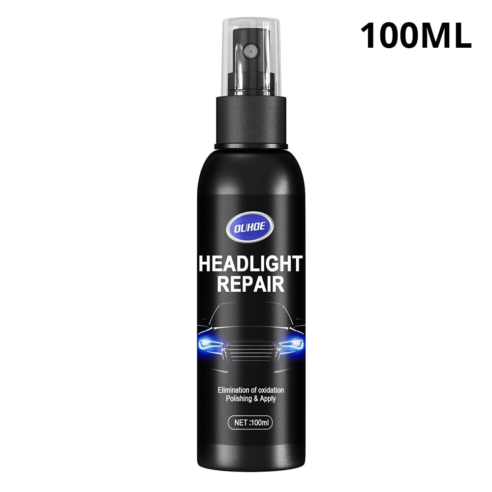 Car Headlight Polishing Agent Scratch Remover Repair Fluid Headlight Renewal Polish And Maintenance Liquid Kit Auto Accessories