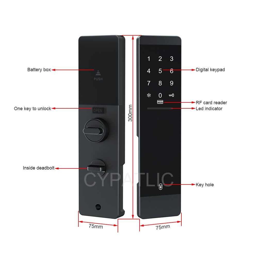 Automatic Unlock Cerradura Inteligente Puerta Casa Blueooth TTlock Digital Smart Door Lock For Apartments