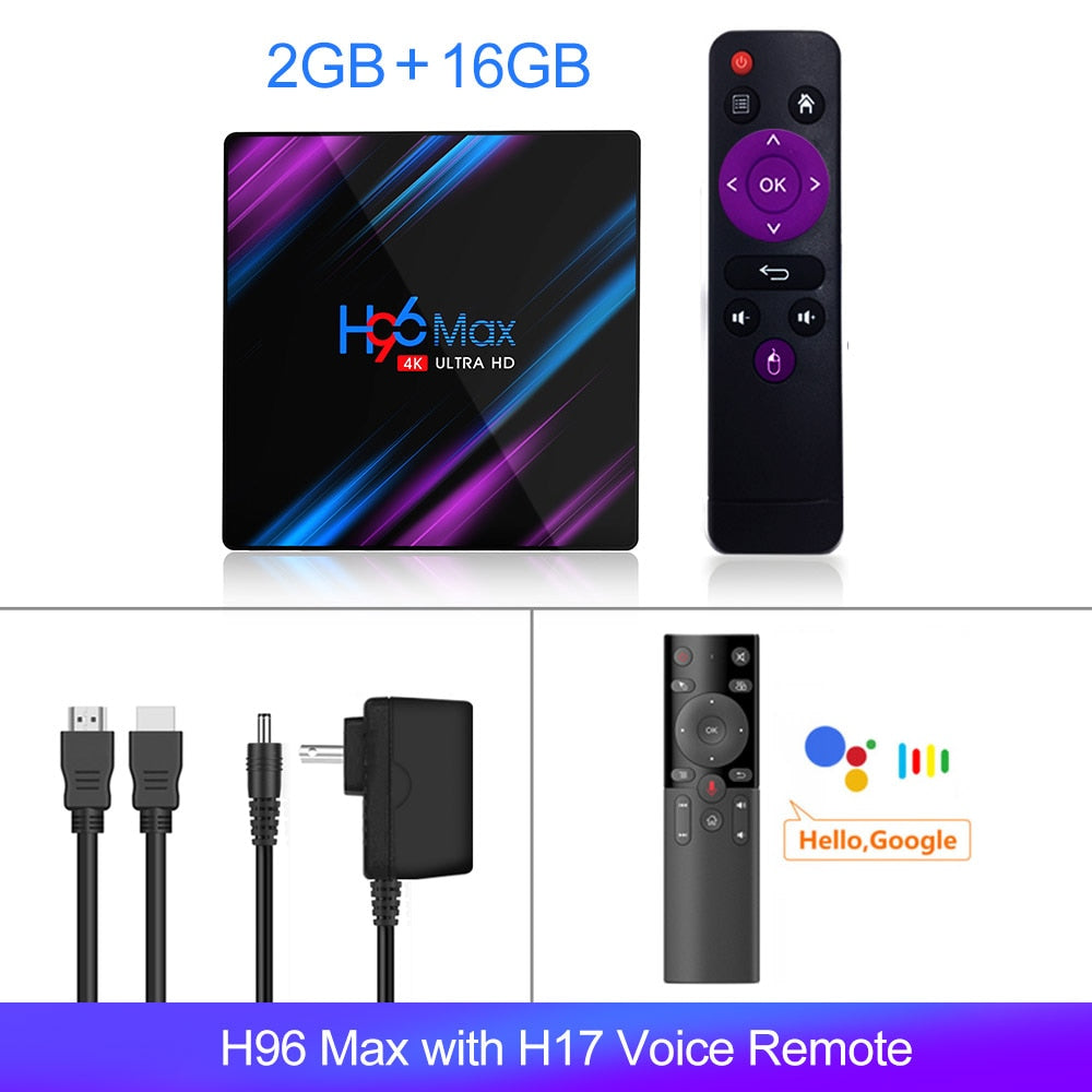 H96 MAX RK3318 Smart TV Box Android 11 4G 64GB 32G 4K Wifi BT Media player H96MAX TVBOX Android10 Set top box 2GB16GB
