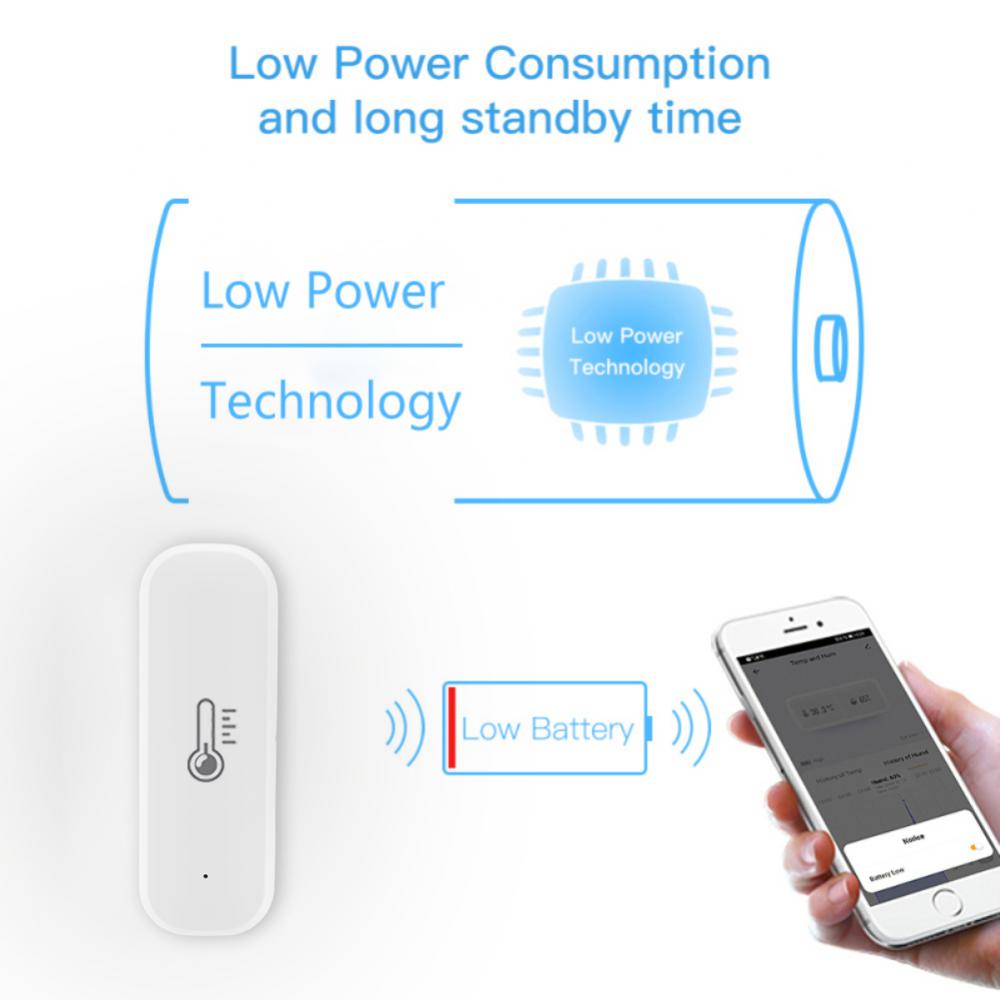 Tuya ZigBee Temperature And Humidity Sensor CORUI Smart Home Electronics Casa Inteligente Alexa Google Automation Modules