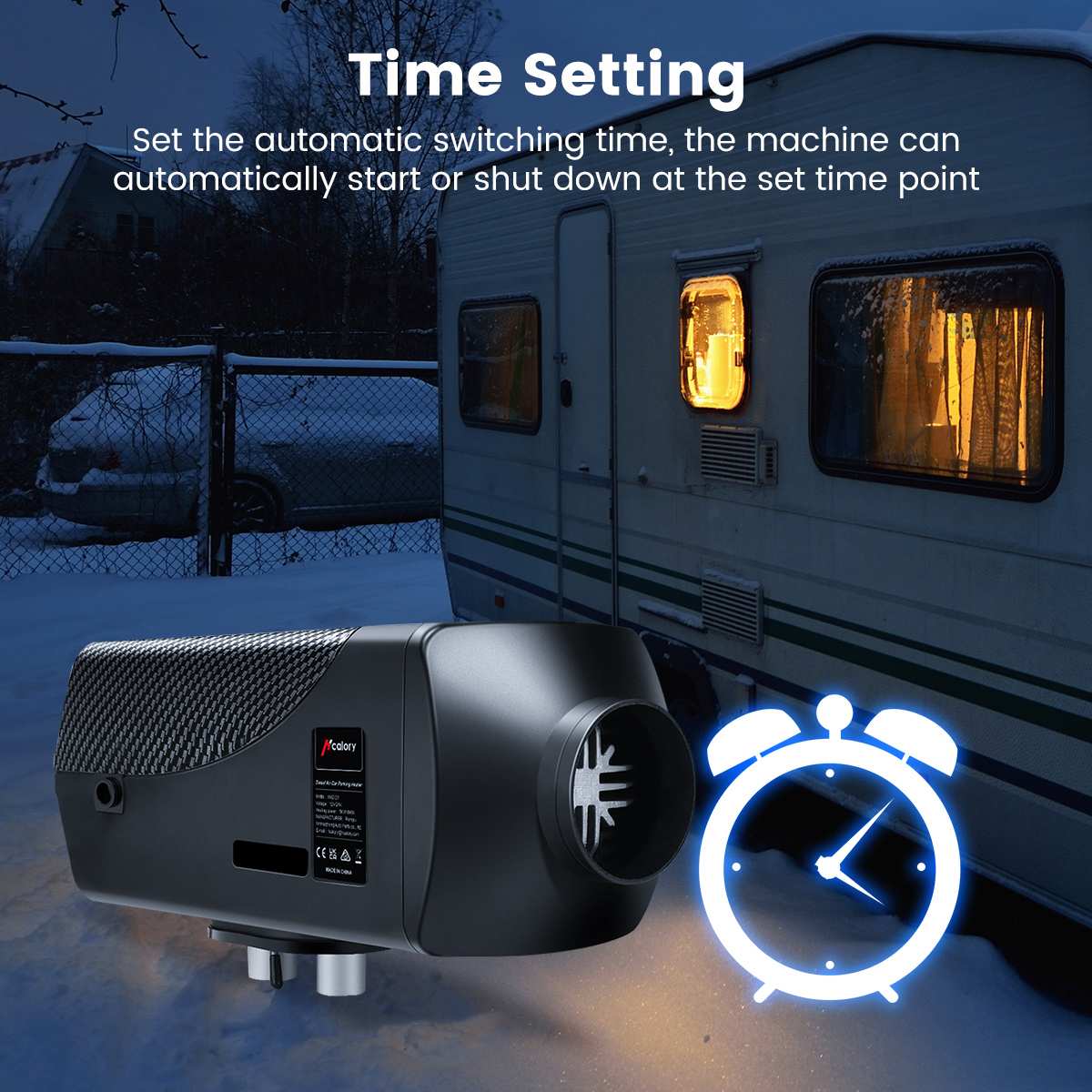 Hcalory Car Heater 5-8KW 12V Air Diesels Heater Parking Heater With Remote Control LCD Monitor for RV Motorhome Trucks Boats