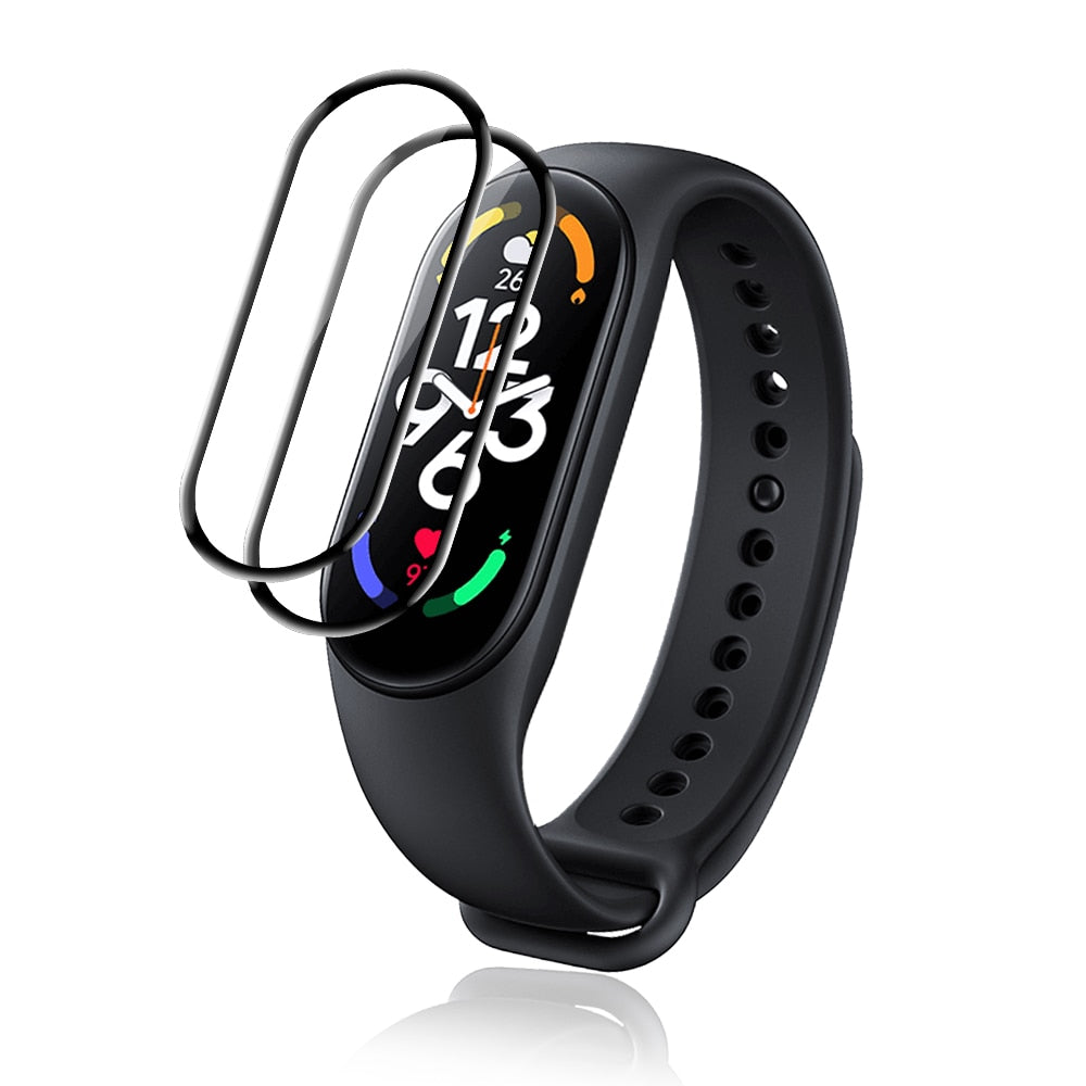 1/2/3/5Pcs 3D Tempered Glass For Xiaomi Mi Band 5 6 7 Screen Protector Glass Watch Protective Film For Mi Band 4 Protection