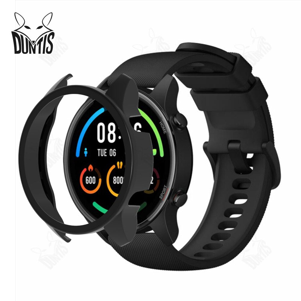 Protection Case + Screen Protector for Xiaomi Mi Watch Color Sport PC Hard Cases With Tempered Glass Smartwatch Protective Cover