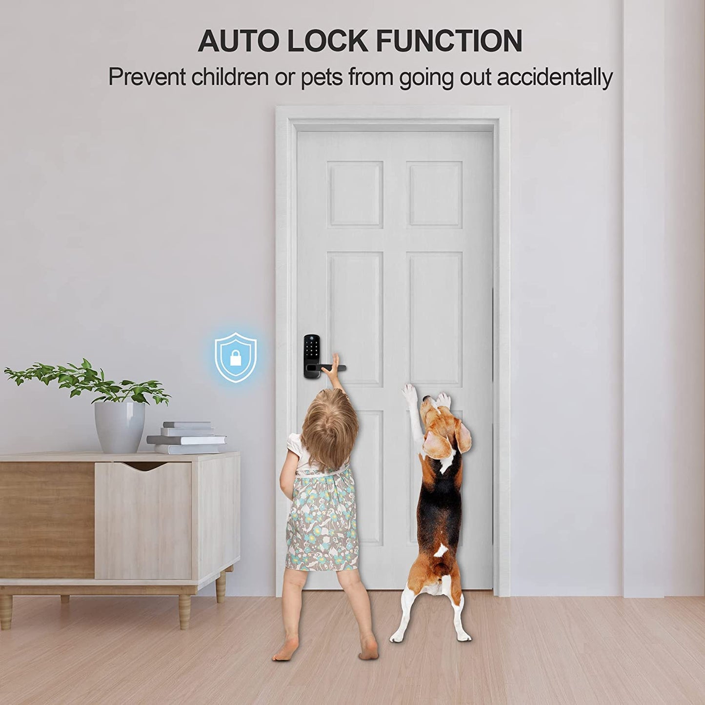 Cerradura Inteligente Exterior Puerta Casa Alexa Smart Life Google Home Corrediza Wifi Tuya App Keyless Entry Fingerprint Lock