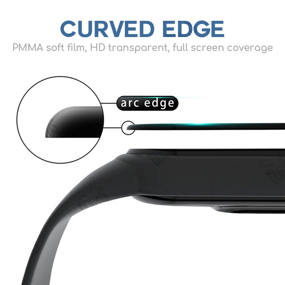 3D Protection Film For Xiaomi Redmi Band 2 Full Coverage Soft Screen Protector Film Accessories For Redmi Band2 (Not Glass)
