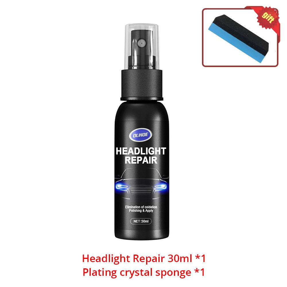 Car Headlight Polishing Agent Scratch Remover Repair Fluid Headlight Renewal Polish And Maintenance Liquid Kit Auto Accessories