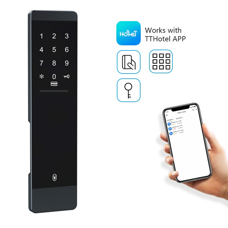 Automatic Unlock Cerradura Inteligente Puerta Casa Blueooth TTlock Digital Smart Door Lock For Apartments