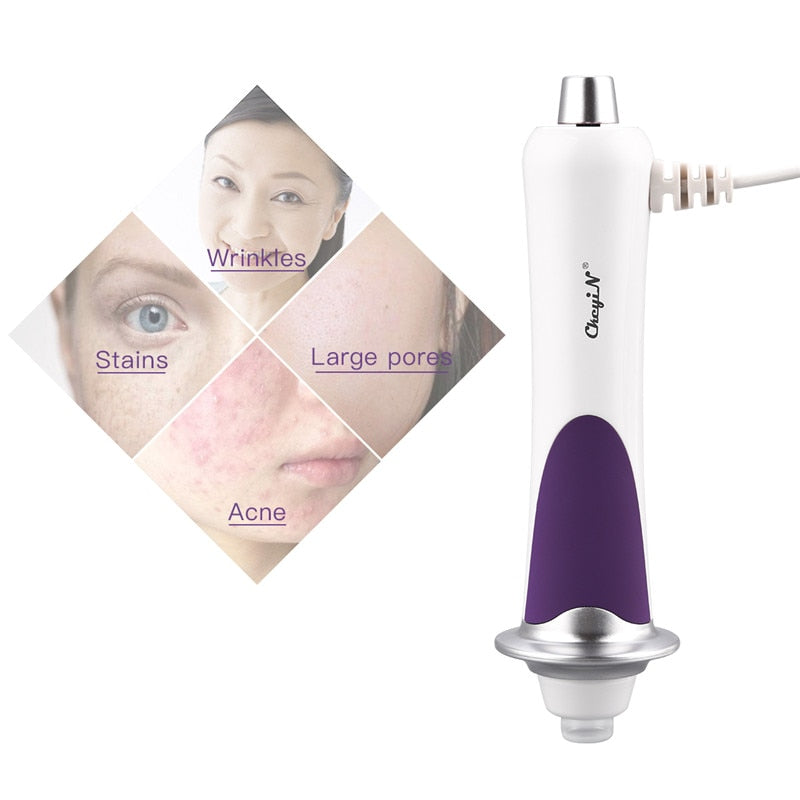 CkeyiN RF EMS Facial Oxygen Injection Machine Microcurrent Face Lifting Red Light Warm Wrinkle Removal Anti-Aging Beauty Device