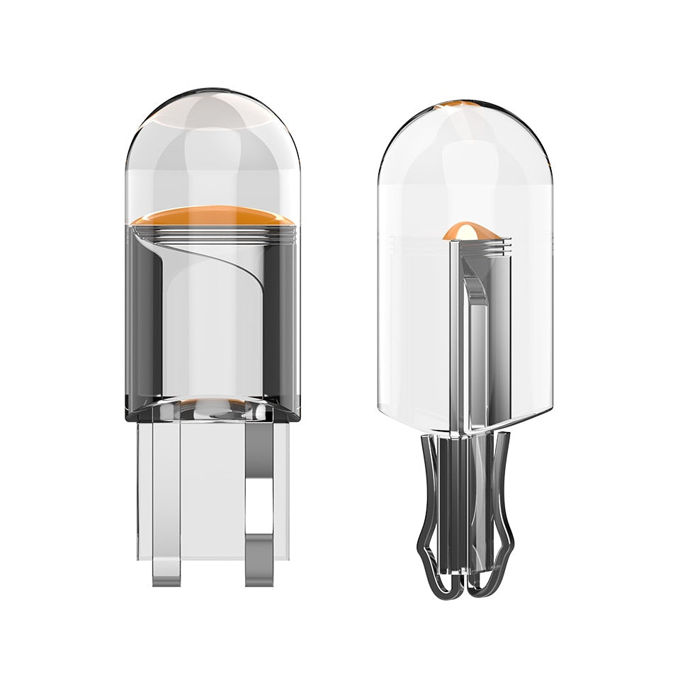 10x2021 più nuovo W5W Led T10 Car Light COB Glass 6000K White Auto Automobiles targa lampada Dome leggi DRL Bulb Style 12V